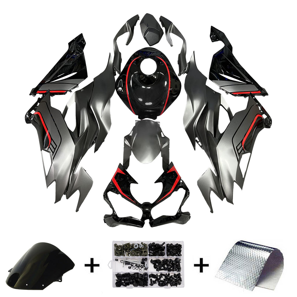 Injection Verkleidung Kit Karosserie Kunststoff ABS fit Für Kawasaki ZX6R 2019-2023