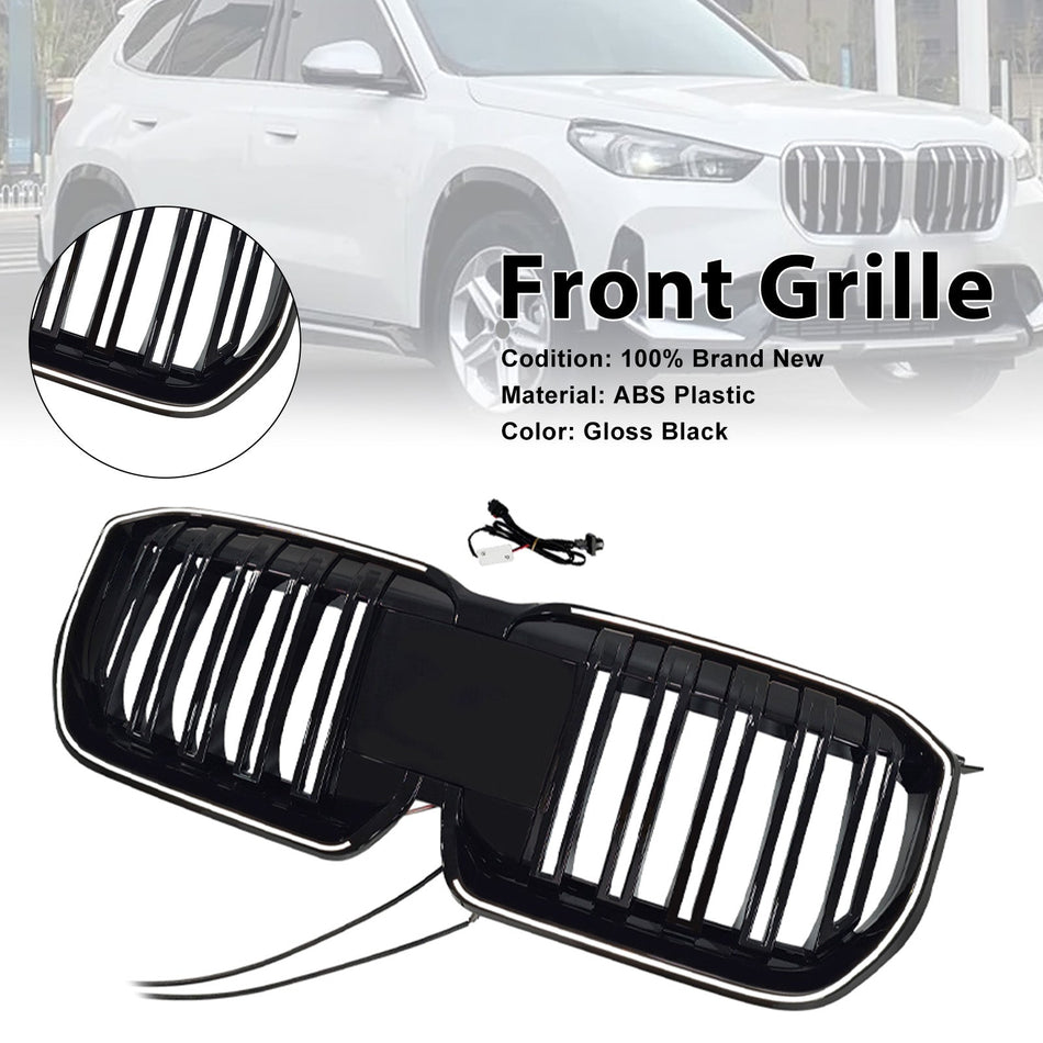 Doppellamellen-Frontstoßstangengrill, schwarz, passend für BMW X1 U11 U12 (2023–2025)