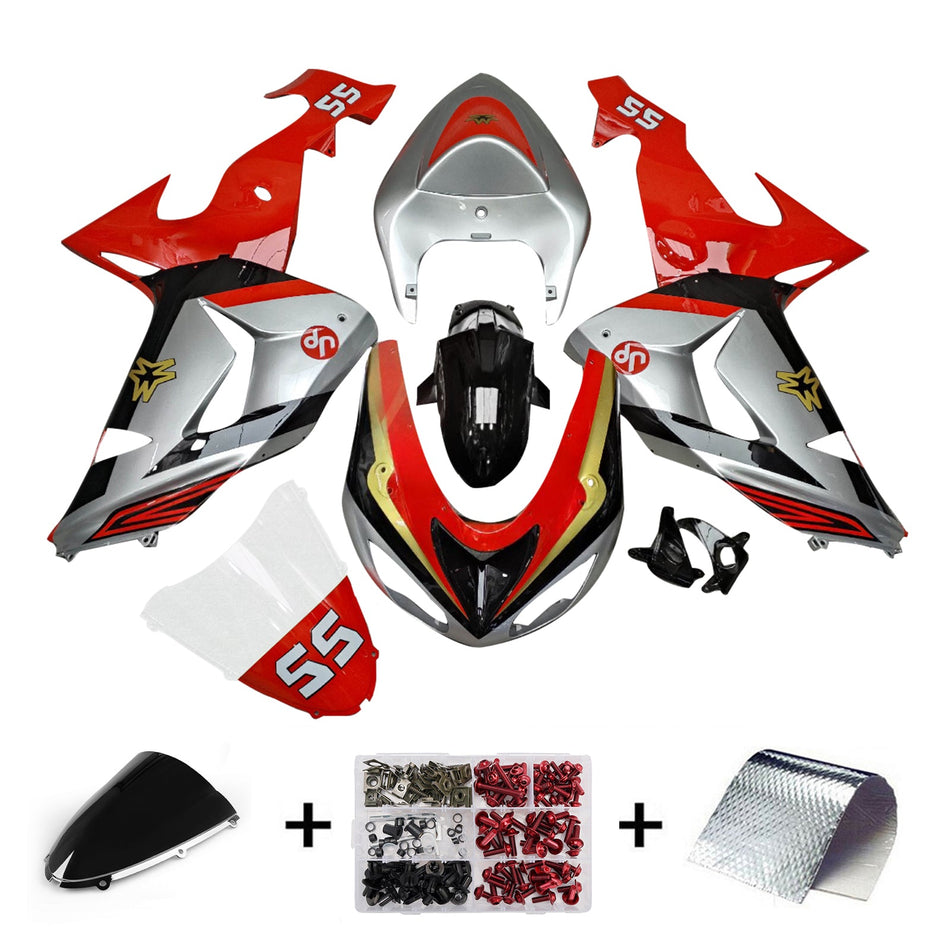 Injection Verkleidung Kit Karosserie Kunststoff ABS fit Für Kawasaki ZX10R 2006-2007