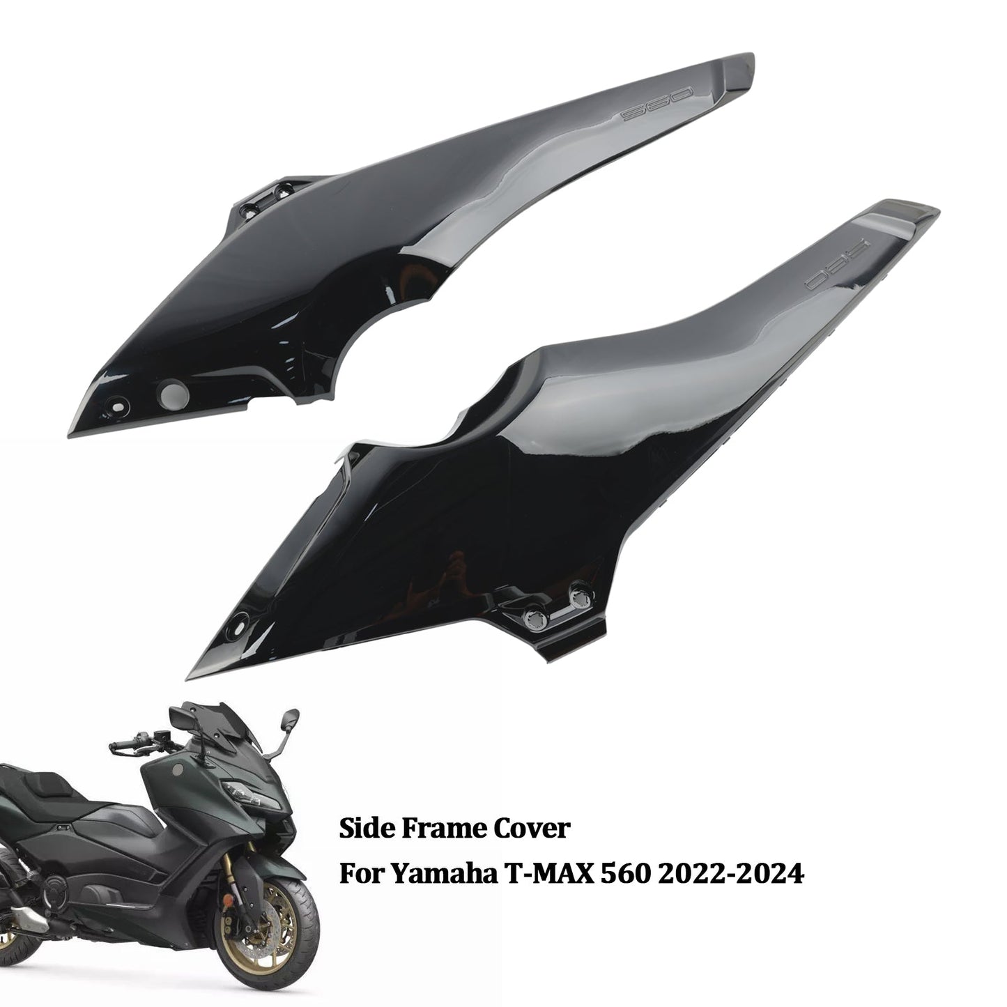 Seite Rahmen Abdeckung Panels Verkleidung Kutschen Für Yamaha T-MAX 560 2022-2024