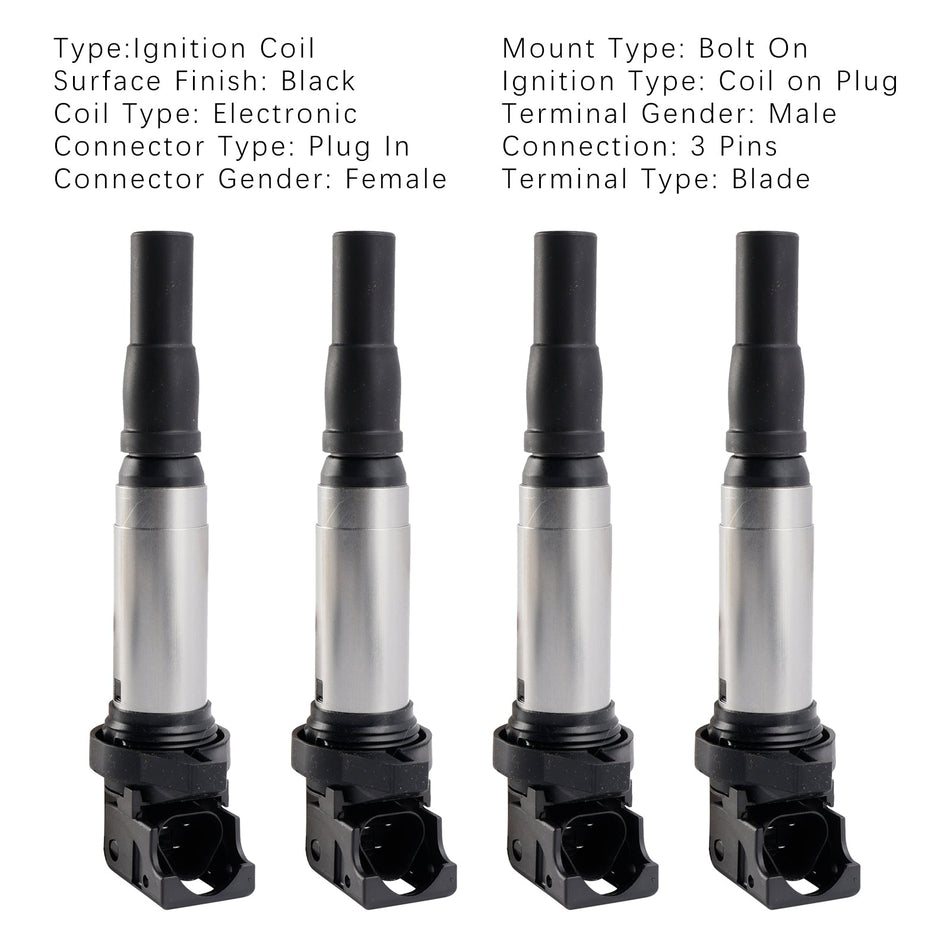 2006–2013 MINI COOPER R56 1.6 4-teilige Zündspule 0221504800 597091,12137575010