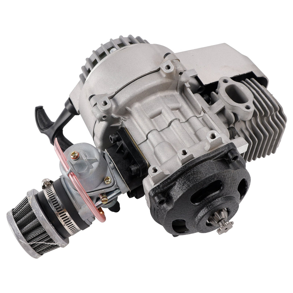 49cc MINIMOTO MINI MOTO BIKE / QUAD MOTOR MIT ZIELSTARTER, VERGASER &amp; LUFTFILTER