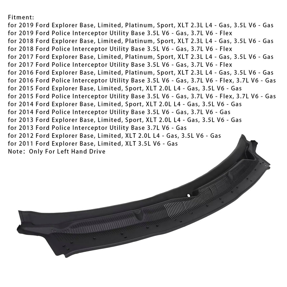Windschutzscheiben-Gurt-Grill-Oberteil BB5Z78022A68AA Für Ford Explorer 2011-2019