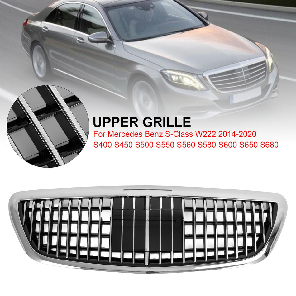 S680 Maybach Style Grille fit Mercedes Benz W222 S class 2014-2020 with ACC