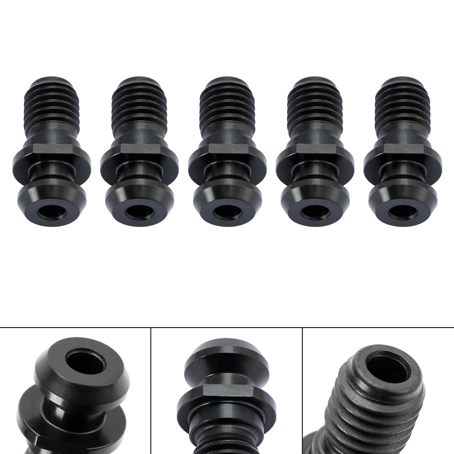 5 Stücke CAT40 45 ° 0,740 "Anzugbolzen-Halteknopf Passend für Mazak Fadal CNC Schwarz