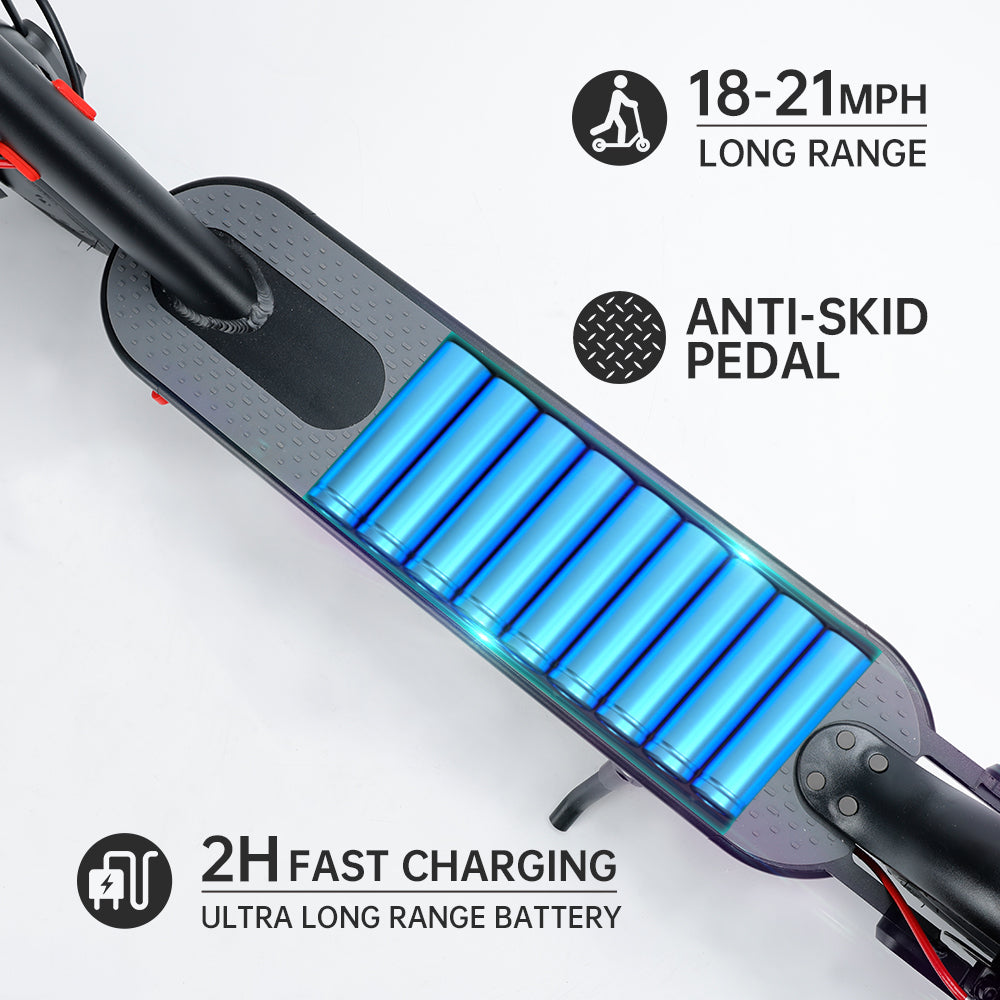 8,5" zusammenklappbarer Elektroroller mit App, 350 W, 35 km Reichweite, 30km/h, Pendeln in der Stadt