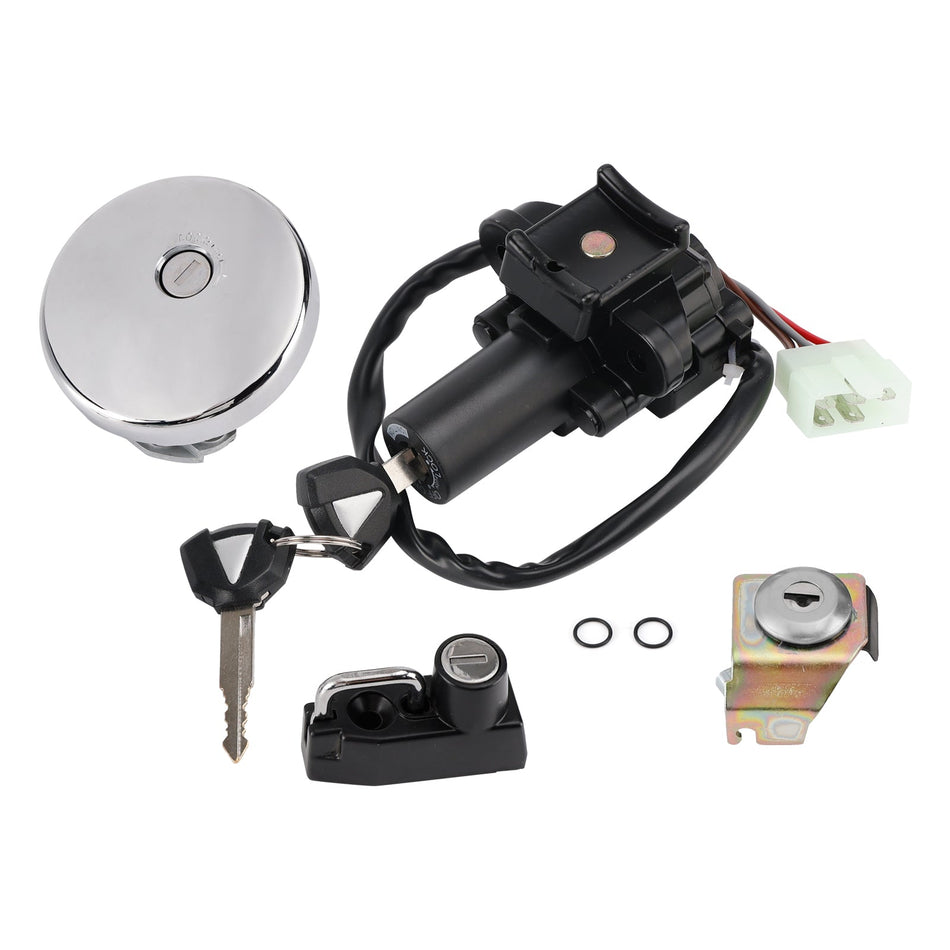Zündschloss-Sperrset für Kawawaki W 800 EJ800 2019–2025, Tankdeckel, Helmschloss