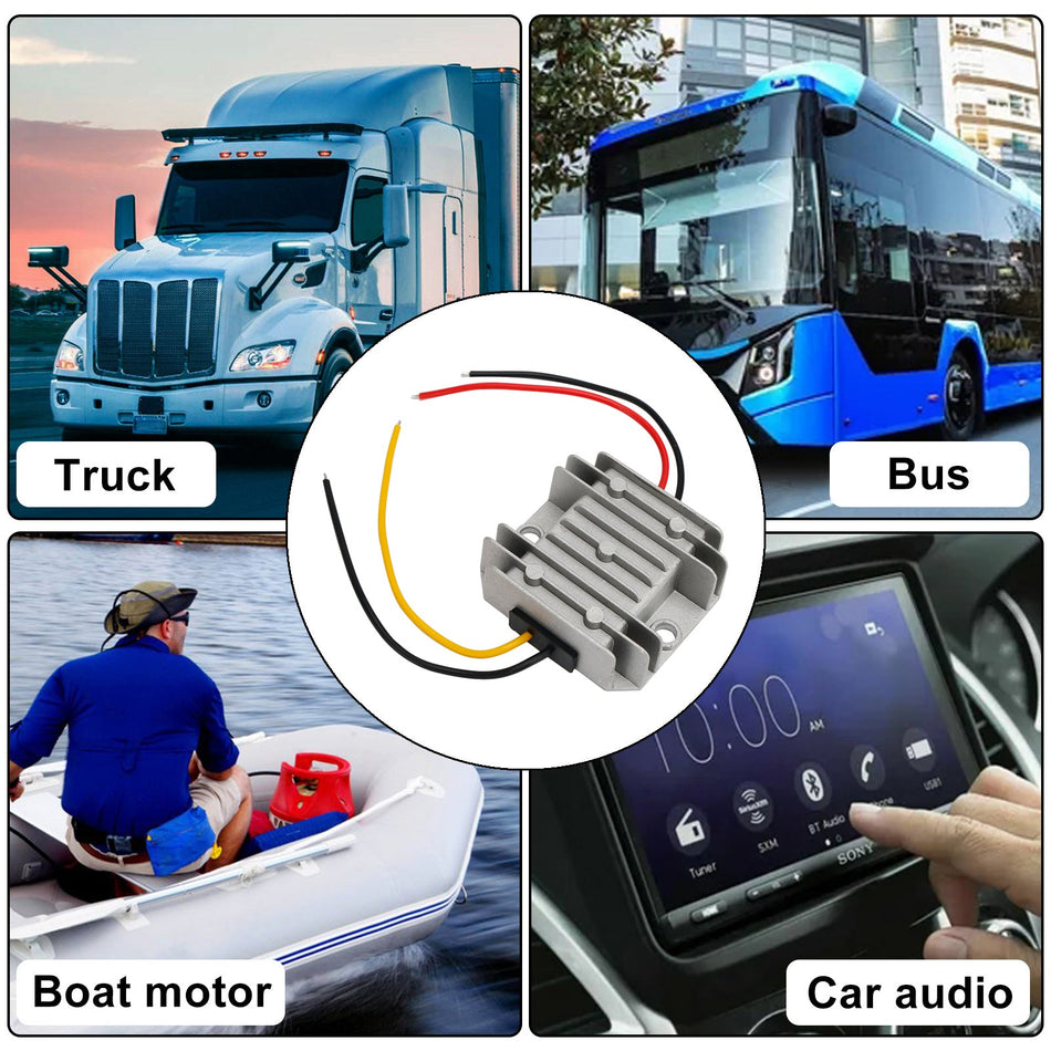 Wasserdichter DC/DC-Wandlerregler 6 V, Aufwärtswandler bis 12 V, 3 A, 36 W