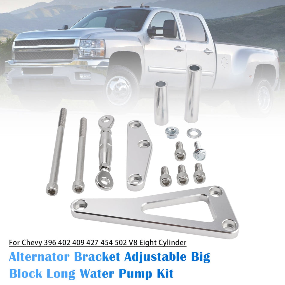 Verstellbarer Big-Block-Wasserpumpensatz für Chevy 396, 402, 409, 427, 454 und 502 V8-Achtzylinder