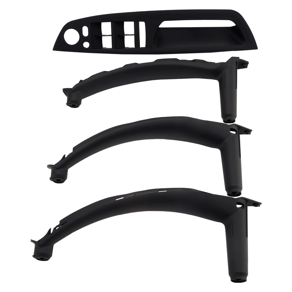 4 stücke Schwarz Innen Tür Panel Griff Pull Trim Abdeckung Für BMW E70 X5 E71 X6 07-14