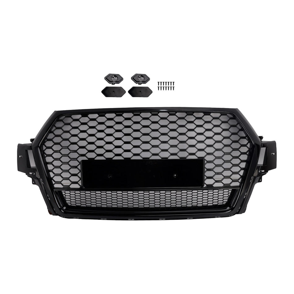 2016–2019 Audi Q7 SQ7 Frontstoßstange Kühlergrill in Hochglanzschwarz, Teilenummer 4M0853651F