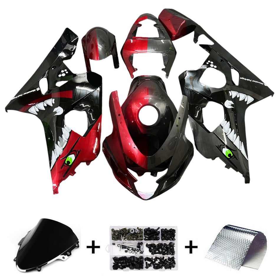 Injection Verkleidung Kit Karosserie Kunststoff ABS Für Suzuki GSXR 600/750 2004-2005 K4