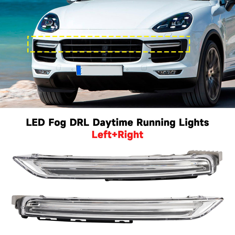 2015-2017 Porsche Cayenne 958 Paar LED-Nebel-Tagfahrlicht DRL 95863118130 95863118230