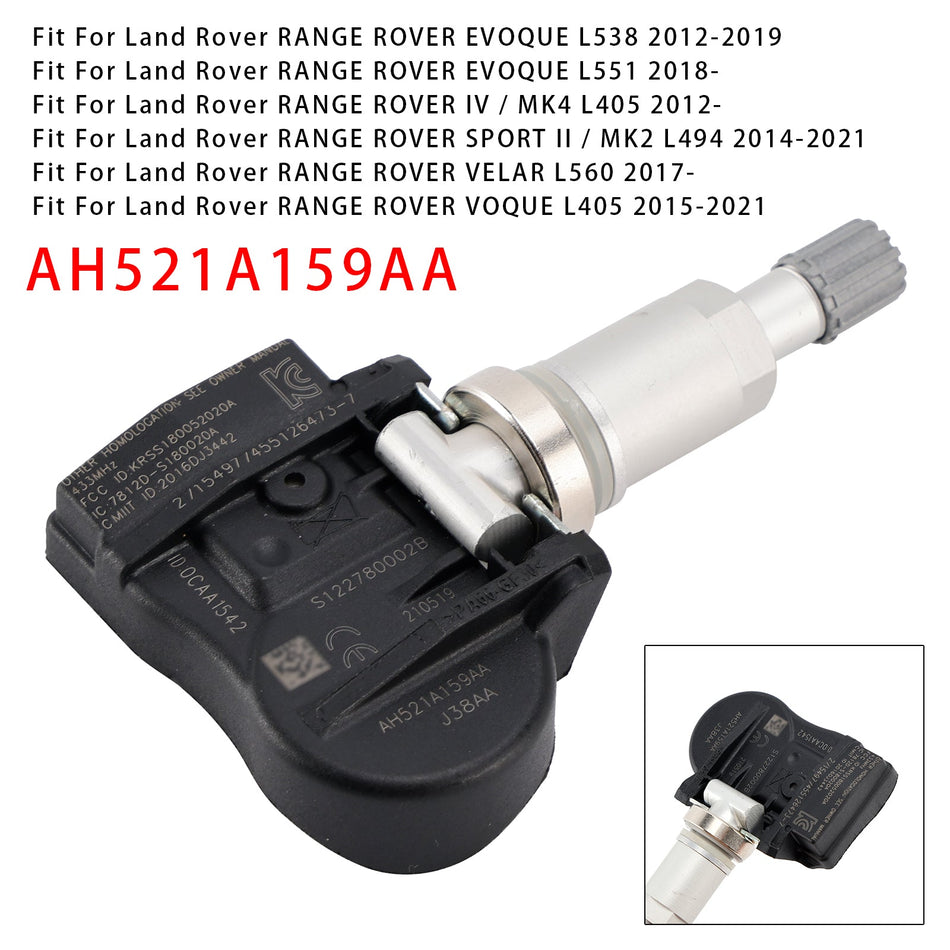 1X TPMS Reifendrucksensor Für Land Rover Jaguar AH521A159AA