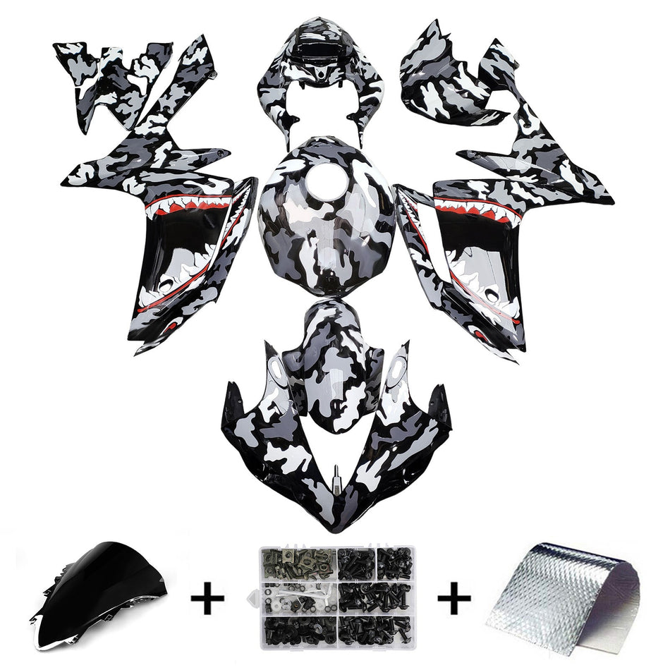 Injection Verkleidung Kit Karosserie Kunststoff ABS Für Yamaha YZFR1 YZF-R1 2007-2008