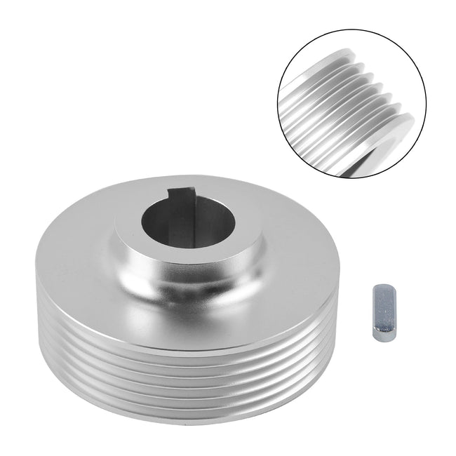 22-560/580 Riemenscheibe mit Schlüssel. Der Außendurchmesser beträgt 56 mm und die Bohrung 17 mm.