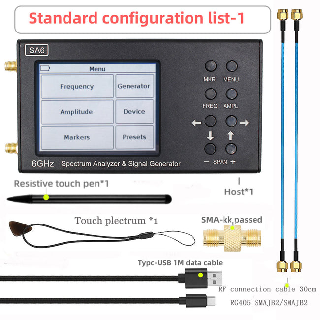 Spektrumanalysator Signalgenerator Wi-Fi 2G 4G LTE CDMA GSM GPRS SA6 6GHz