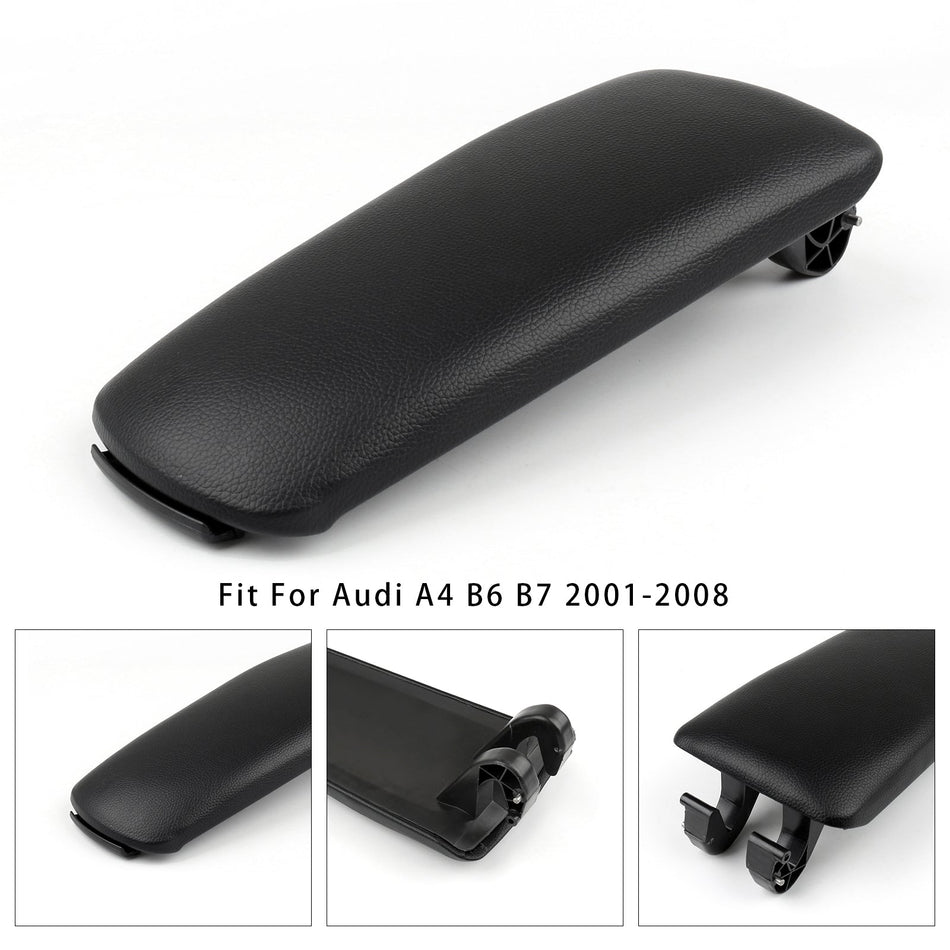 2001-2008 Audi A4 B6 B7 Armlehne Mittelkonsole Deckel Leder schwarz 8E0864245E