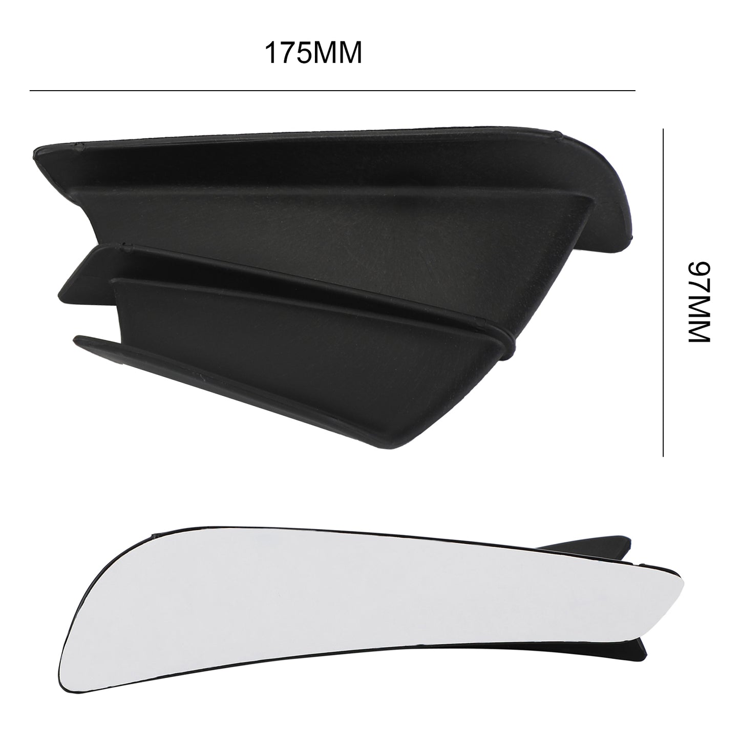 Schwarzes Side Winglet Fin Spoiler Trim Cover Für Honda Cbr650R Cbr500R Cb1000R