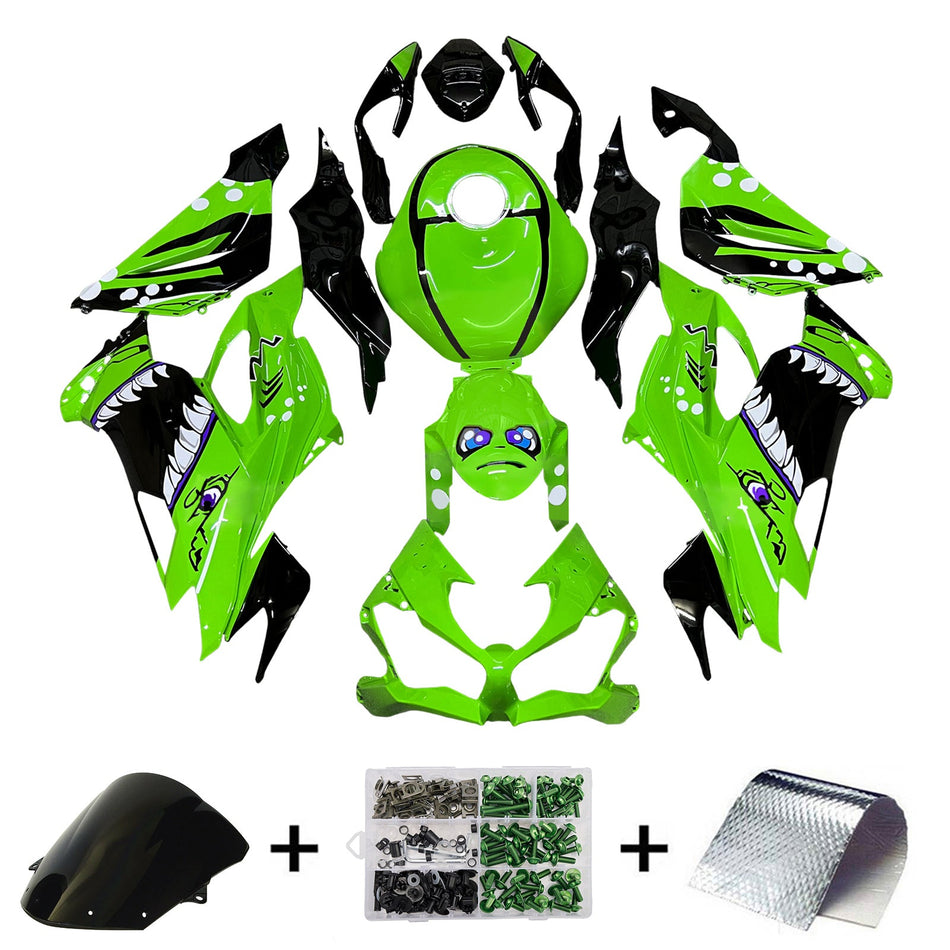 Injection Verkleidung Kit Karosserie Kunststoff ABS fit Für Kawasaki ZX6R 2019-2023