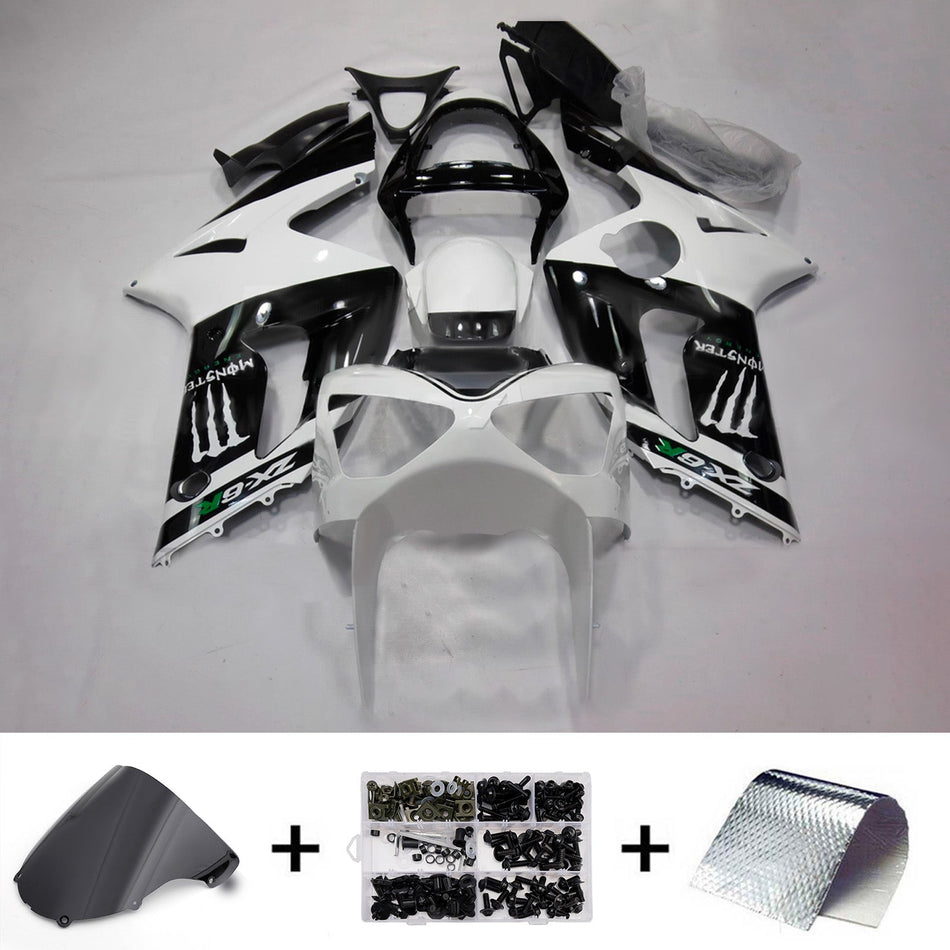 Verkleidungssatz aus ABS-Kunststoff, passend für Kawasaki ZX6R 636 2003-2004