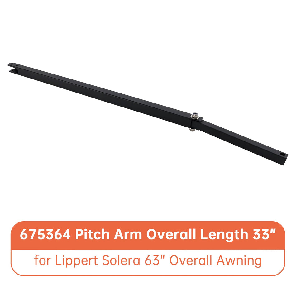 675364 Neigungsarm Gesamtlänge 33"" für Lippert Solera 63"" Gesamtmarkise