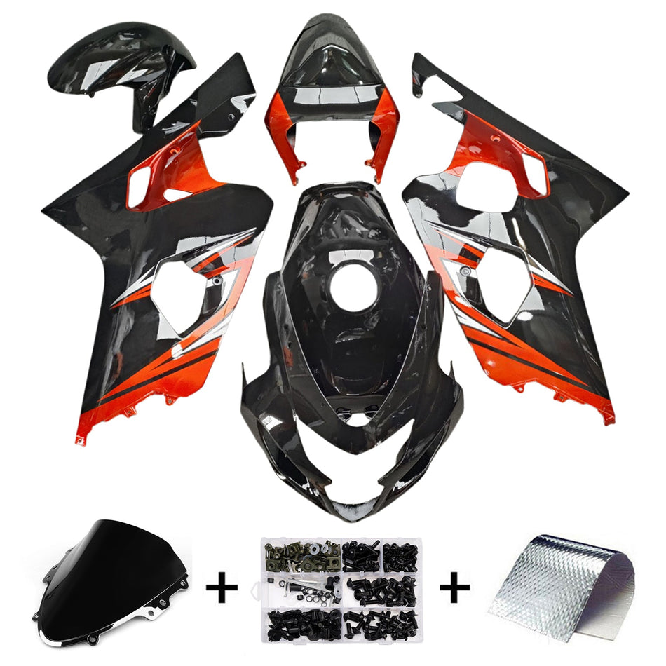 Injection Verkleidung Kit Karosserie Kunststoff ABS Für Suzuki GSXR 600/750 2004-2005 K4