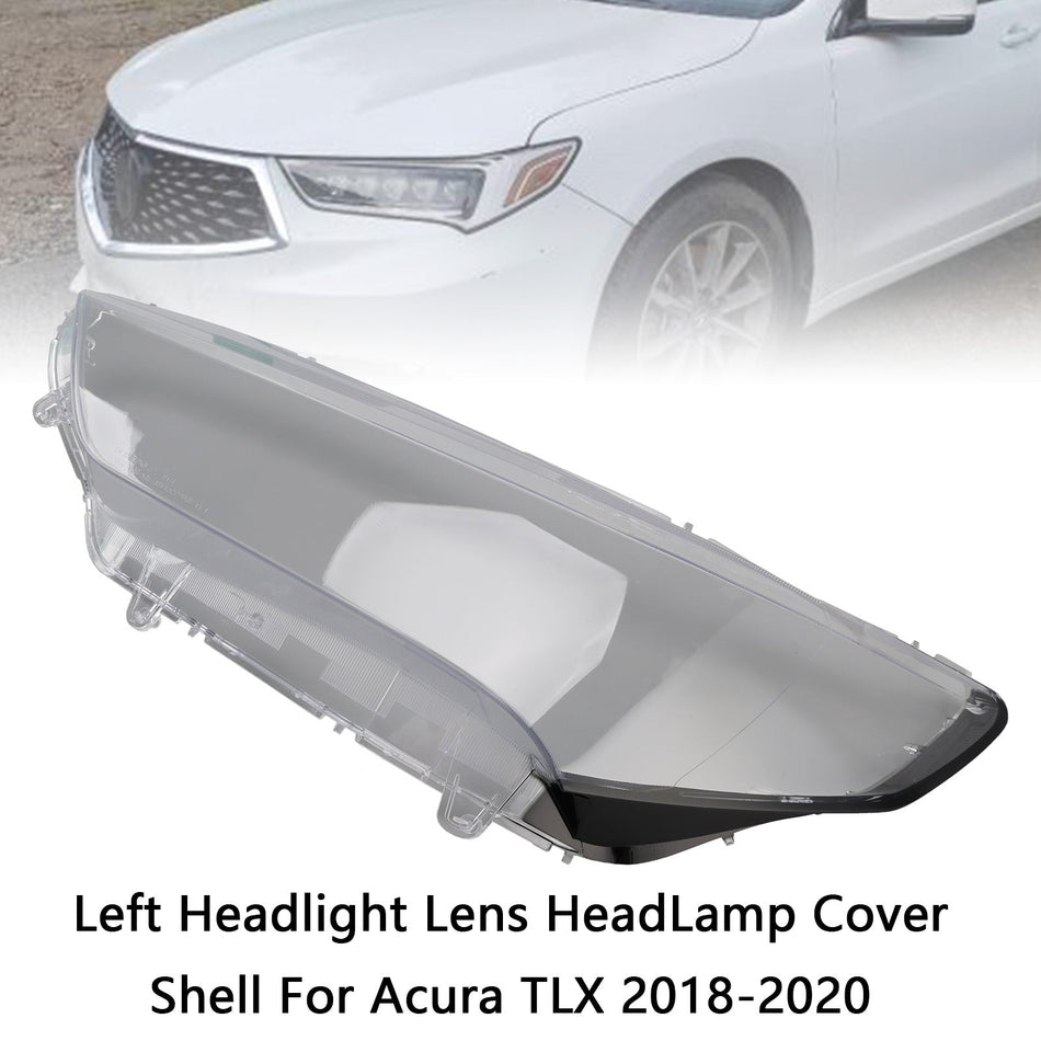 2018–2020 Acura TLX Linke Scheinwerferlinse Scheinwerferabdeckung Schale