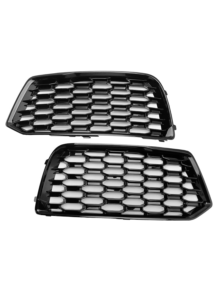 2018-2022 Audi Q5 Mesh 2PCS Front Sto?stange Abdeckung Grill Grille Lünette Einsatz