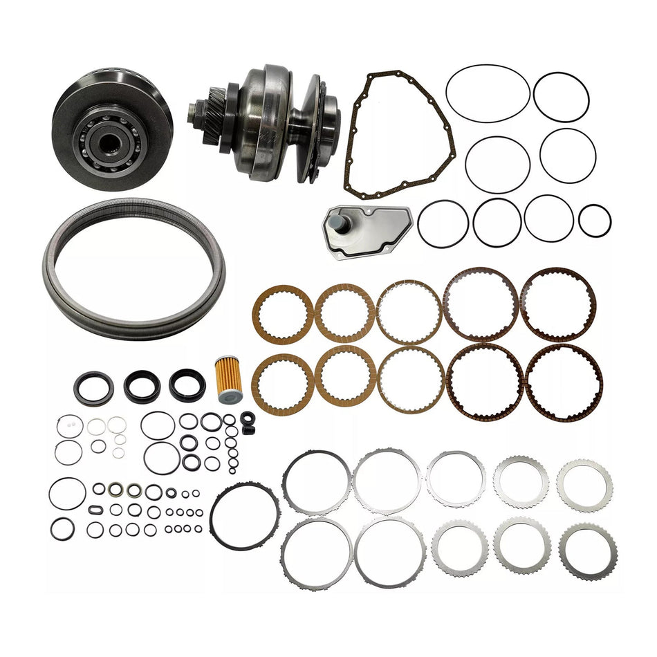2012–2015 Nissan QASHQAI L4 1.6L Getriebe Master Rebuild Kit &amp; Riemenscheibe mit Riemen JF015E RE0F11A 29T