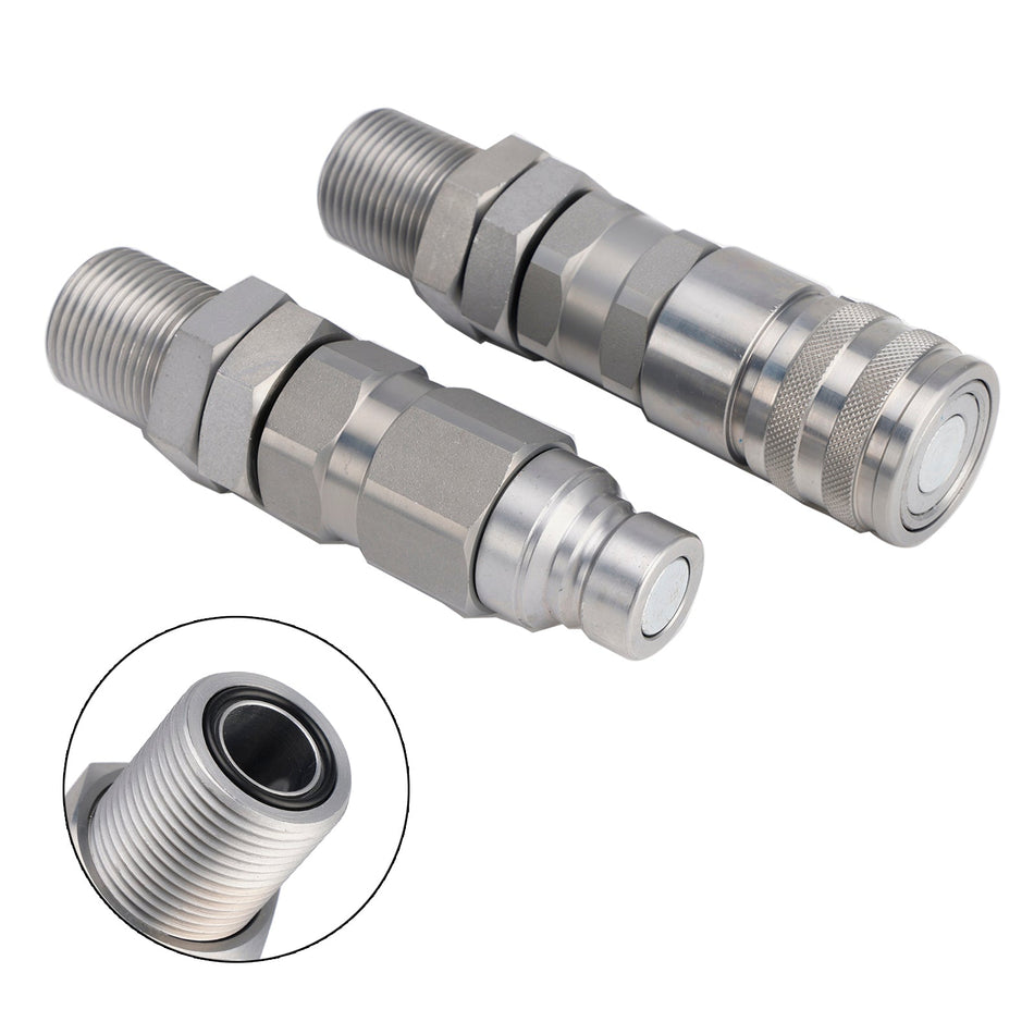 Hydraulischer Flachflächenkoppler-Kit KV14216 AT312470 für John Deere 250 315 326D