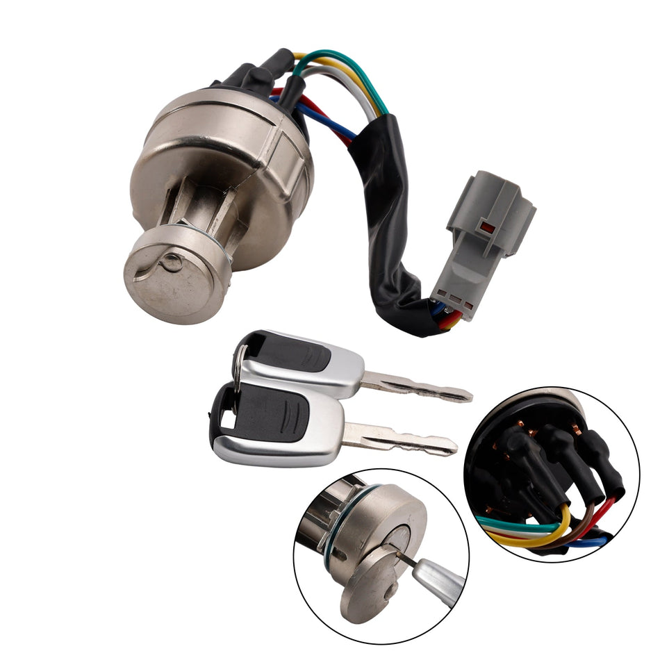 Zündstarterschalter Hyundai-Bagger R150 R220 R215 R225-7-9 mit 2 Schlüsseln 21Q4-00090