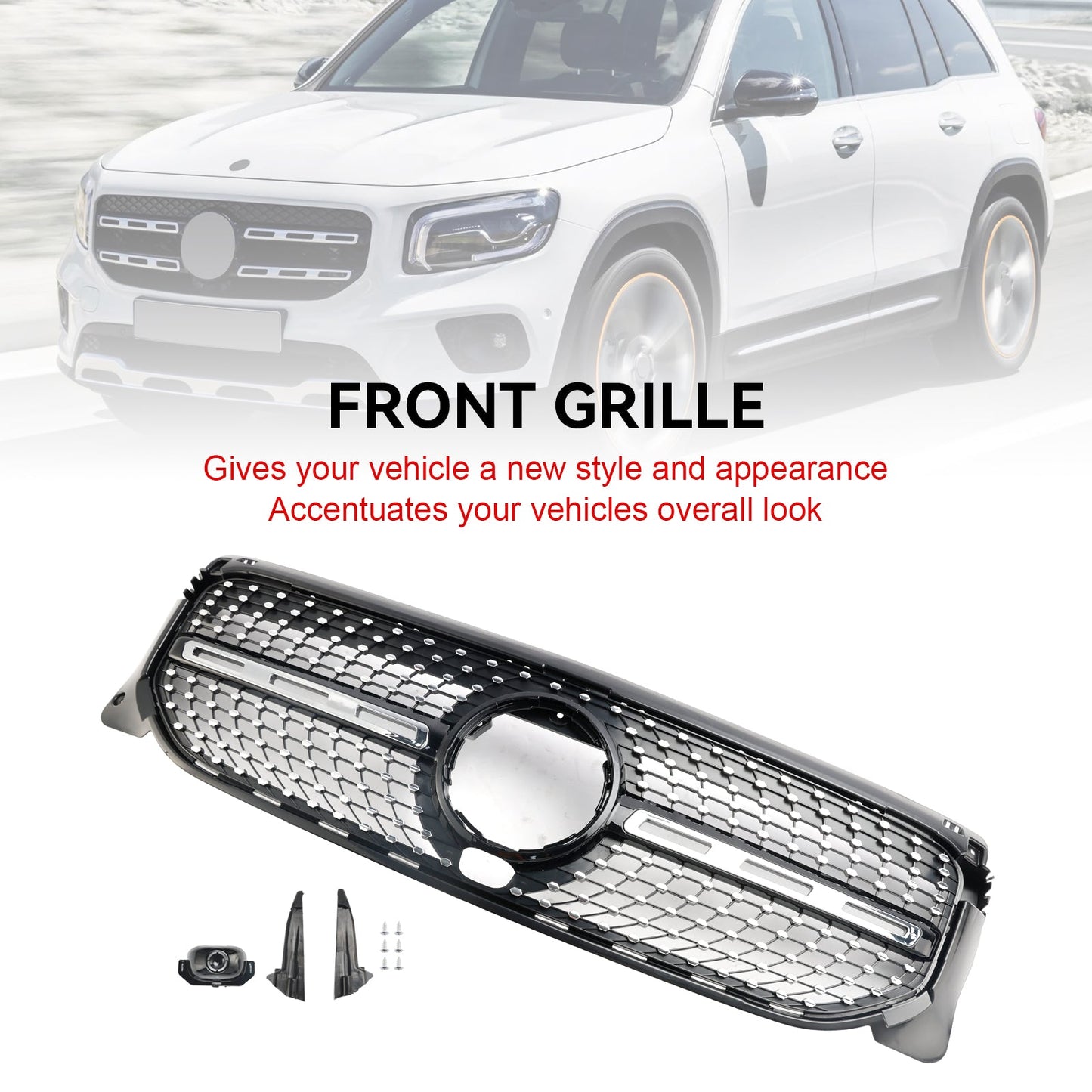 2020-2023 Mercedes Benz GLB X247 Diamant-Frontstoßstangengrill