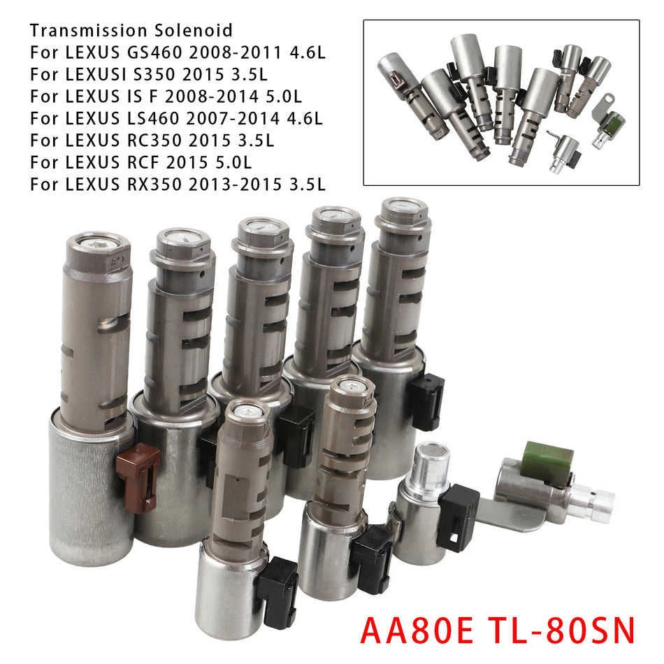 AA80E TL-80SN Getriebemagnetventil-Kit für Toyota IS LS460/LS460L GS460