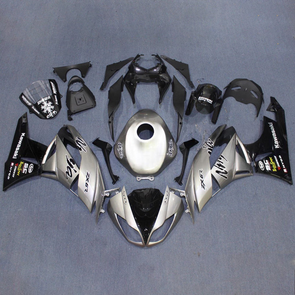 Verkleidungssatz aus ABS-Kunststoff, passend für Kawasaki ZX6R 636 2009-2012
