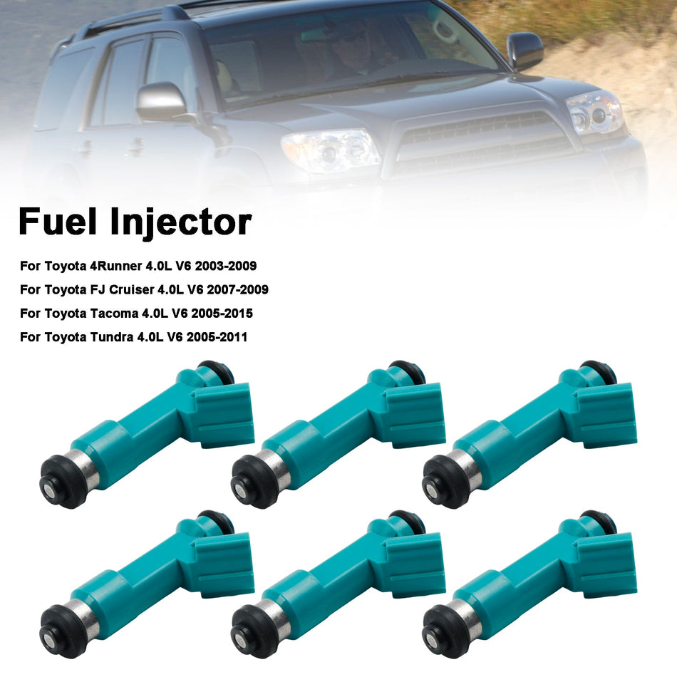 6 STüCKE Kraftstoffinjektor 23250-31060 Passend für Toyota Tacoma 4Runner FJ Cruiser 23250-31010