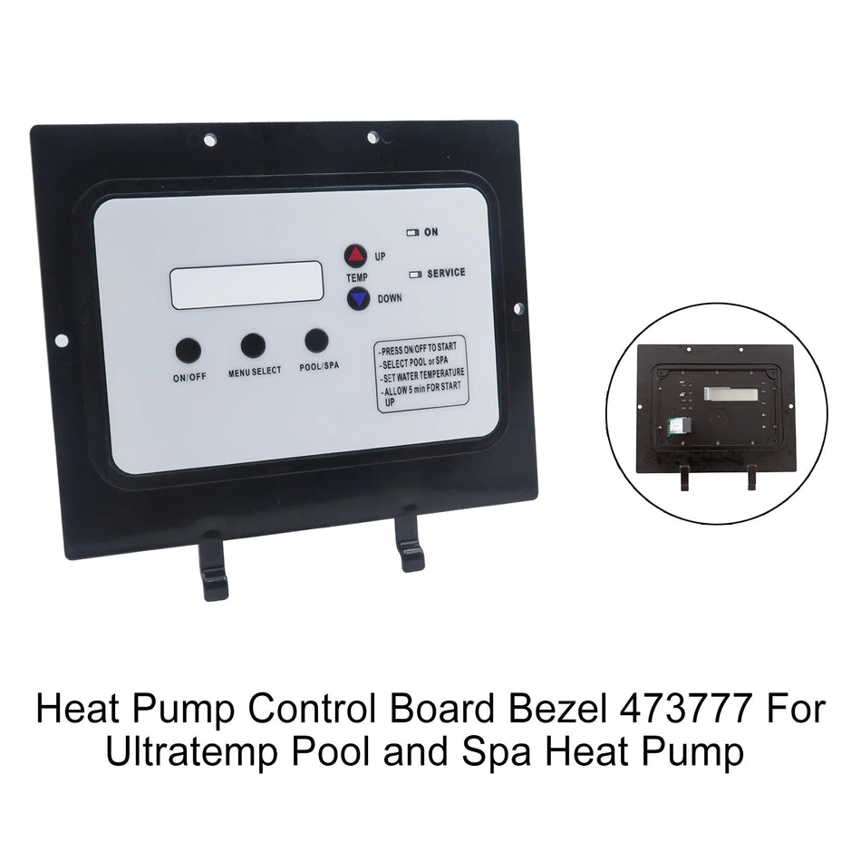 Blende der Wärmepumpen-Steuerplatine 473777 für Ultratemp Pool- und Spa-Wärmepumpe
