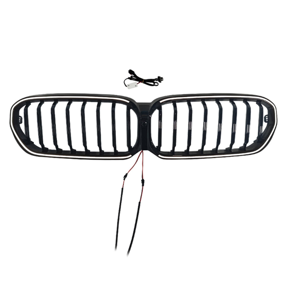 2021-2024 Passend für BMW 5er G30 G38 Frontgrill mit Niereneinsatz in Hochglanzschwarz
