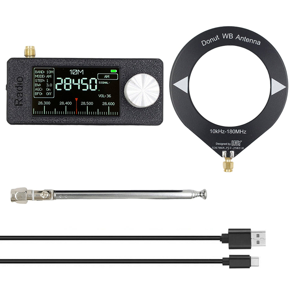 SI4732 Tragbares Radio 0,5-108 MHz LSB AM FM Mini-Taschen-Allband-Radioempfänger