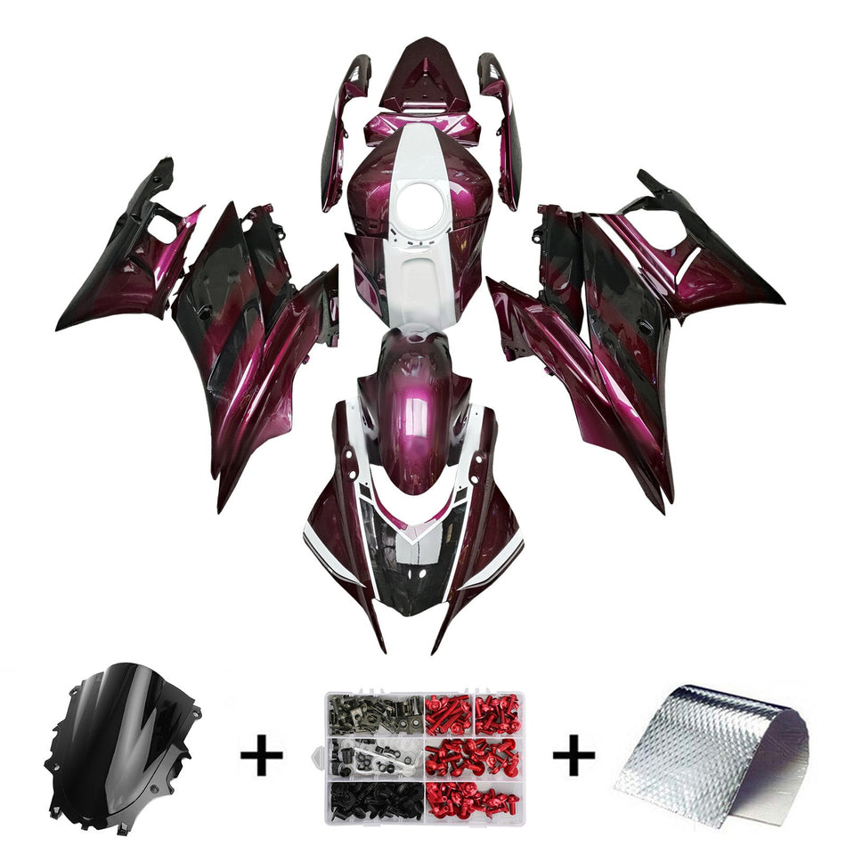 Injection Verkleidung Kit Karosserie Kunststoff ABS fit Für Yamaha YZF R3 R25 2022-2024