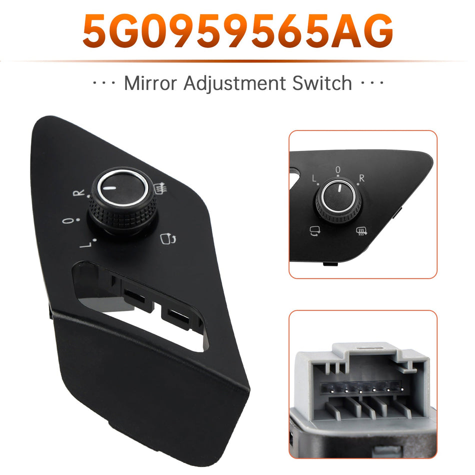 Schalter zum Anklappen der Außenspiegel (Linkslenker) für VW Golf Mk7 2012-2019 5G0959565AG