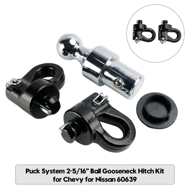 Puck System 2-5/16" Kugel-Schwanenhals-Anhängerkupplungssatz für Chevy für Nissan 60639