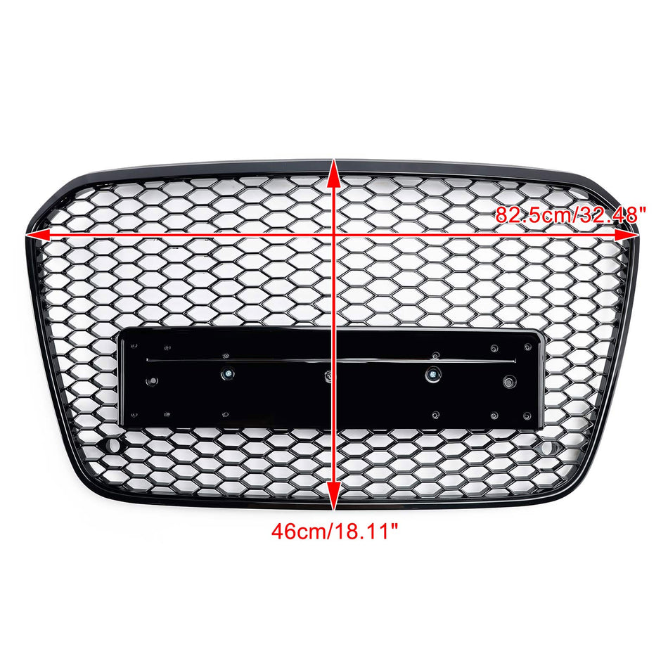 RS6 Style Honeycomb Front Bumper Grille Grill Für Audi A6 C7 S6 2012-2015