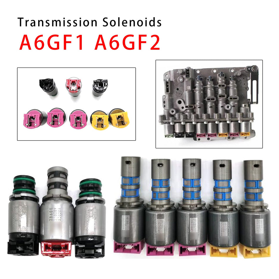 8-teiliges Set A6GF1 A6GF2 Getriebemagnetventile für HYUNDAI KIA 6-Gang-Getriebe