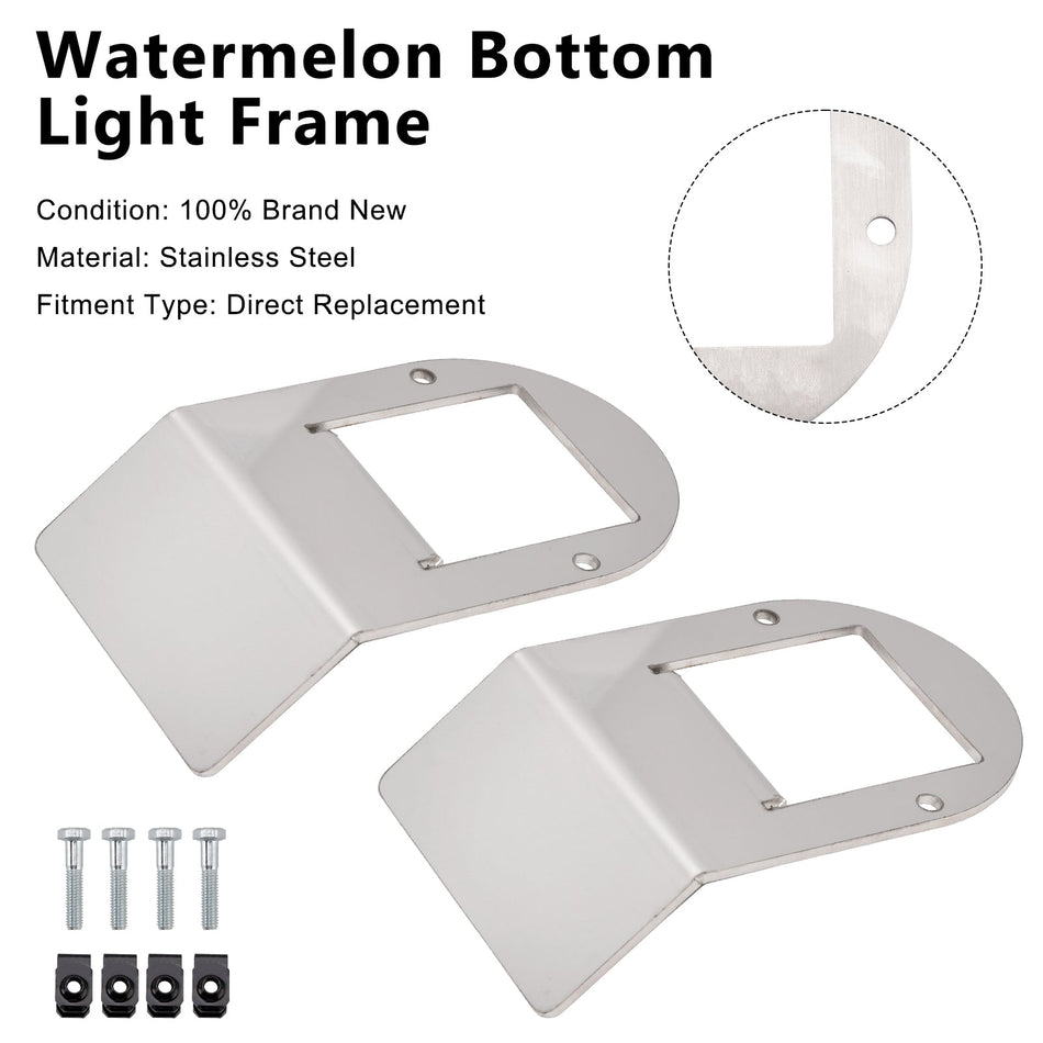 Universal Truck RV Trailer Wassermelone Licht 2PCS Wassermelone Unter Glow Rahmen Halterung Universal Clamp Stil Halterung