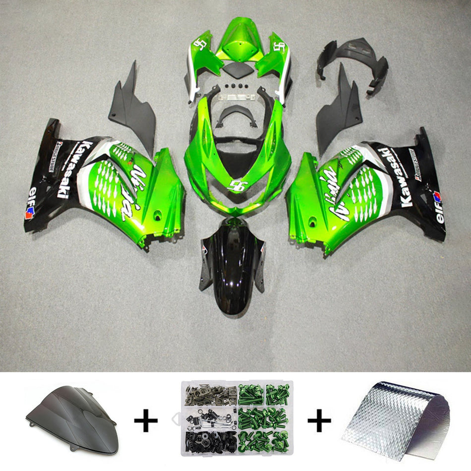 Verkleidungssatz aus ABS-Kunststoff, passend für Kawasaki EX250 Ninja250R 2008-2012