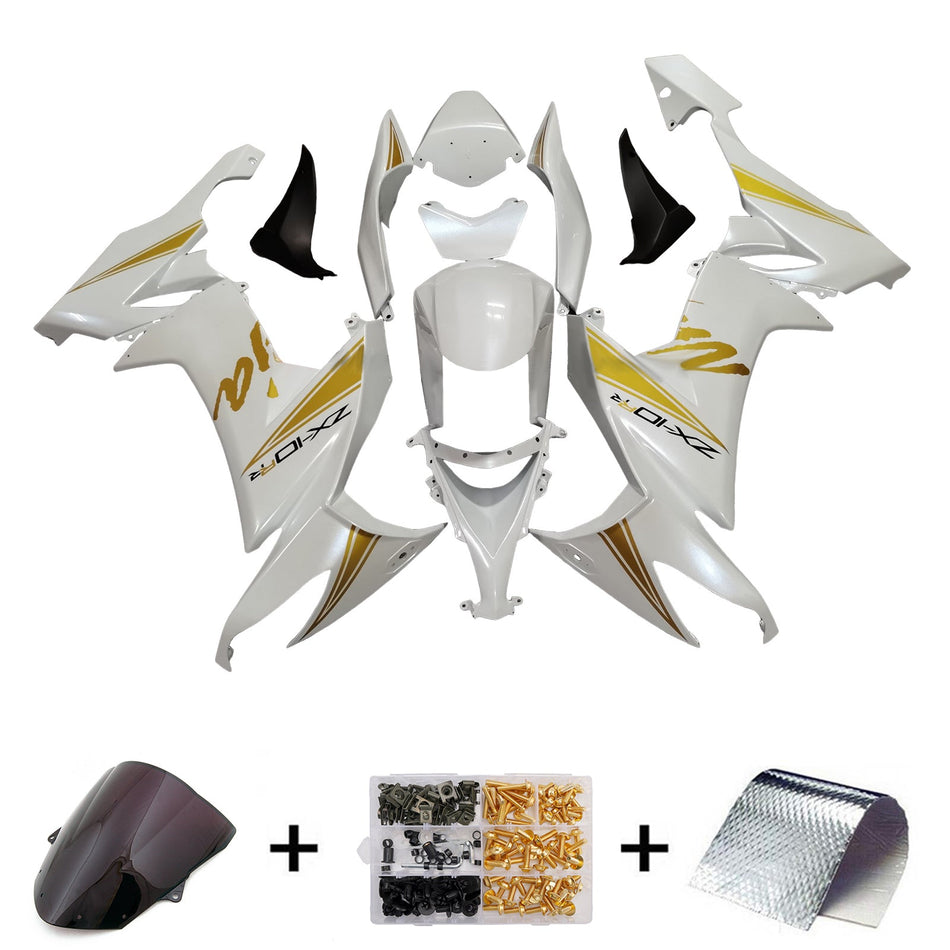 Injection Verkleidung Kit Karosserie Kunststoff ABS fit Für Kawasaki ZX10R 2008-2010