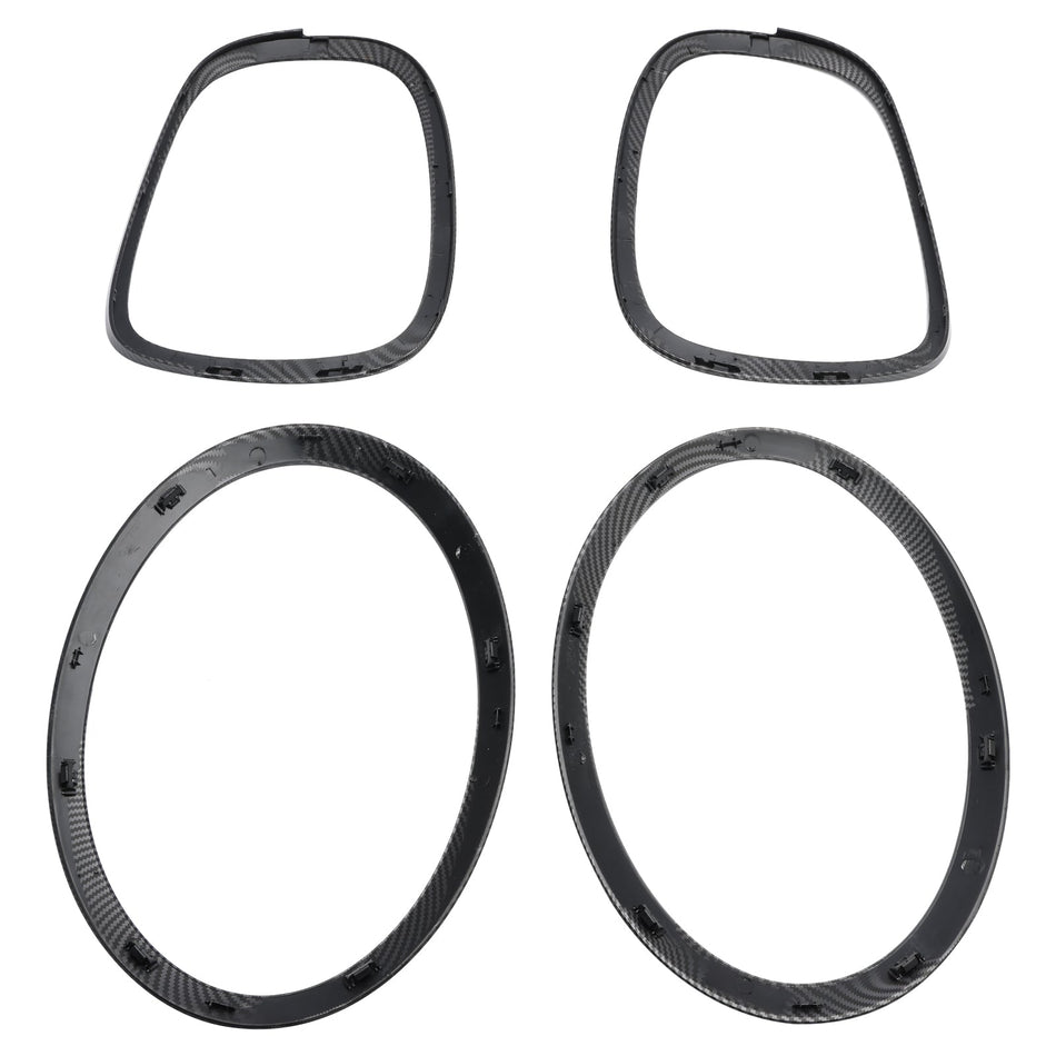 4PCS Scheinwerfer Rücklicht Trim Surround Lünette Ring Set Für MINI F55 F56 F57