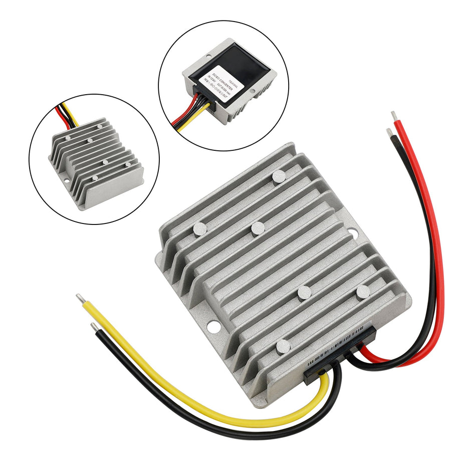 12/24V zu 5V 25A Step Down DC/DC 125W Power Converter Regler Wasserdicht
