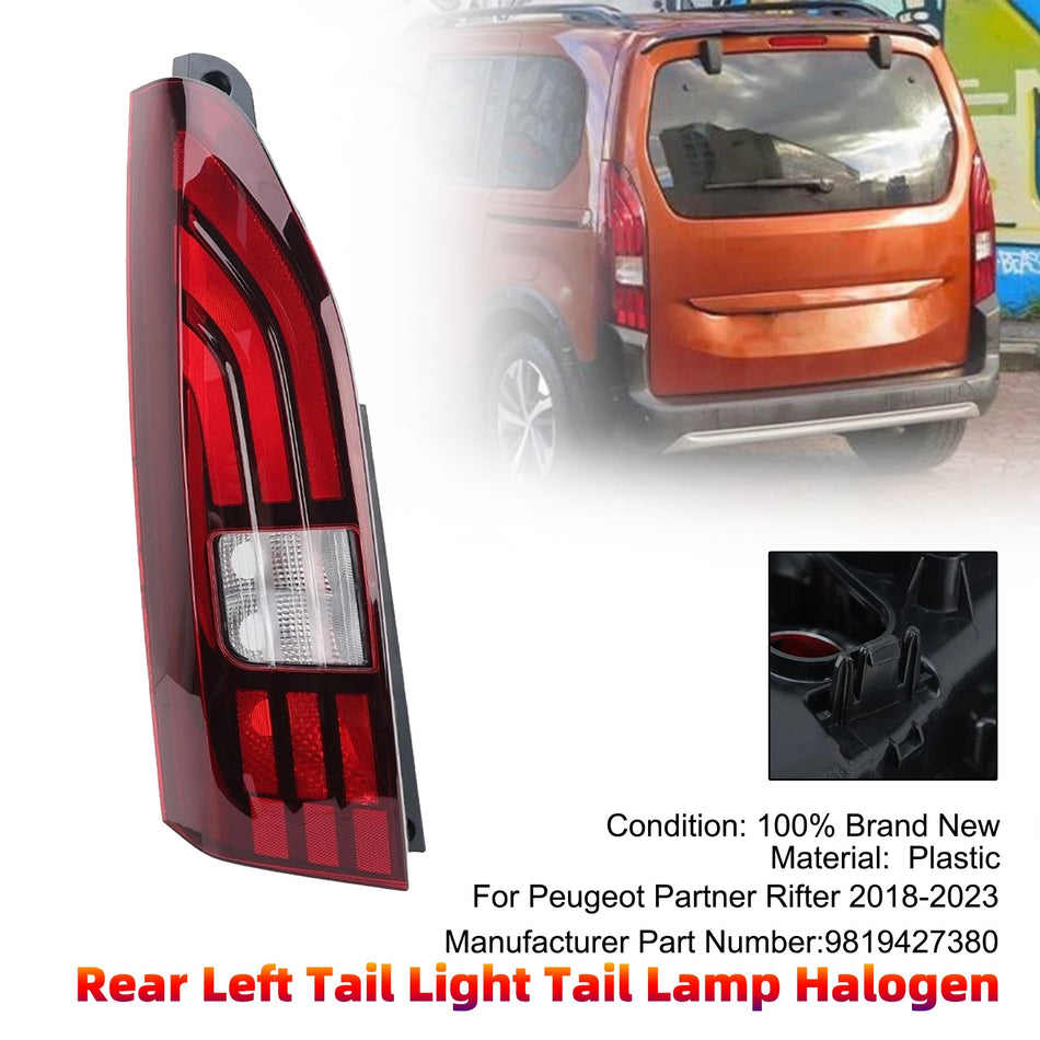 Linke Rückleuchte Halogen für Peugeot Partner Rifter 2018-2023